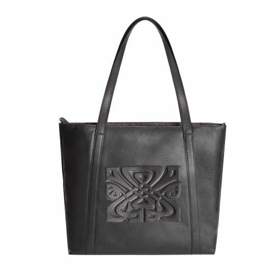 Biba Leather Logo Tote Bag Черно Дамски чанти