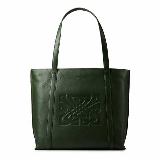 Biba Leather Logo Tote Bag Хаки Дамски чанти