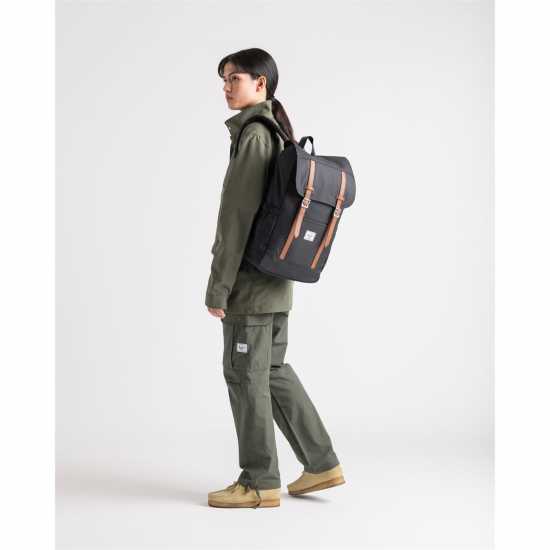 Herschel Supply Co Retreat Backpack - 23L Черно кръстосано Ученически раници