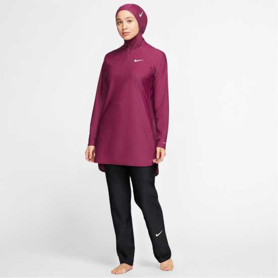 Nike Victory Essential Swim Hijab Злодейско червено Помощни средства за плуване