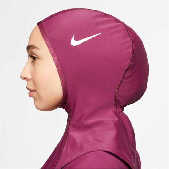 Nike Victory Essential Swim Hijab Злодейско червено Помощни средства за плуване