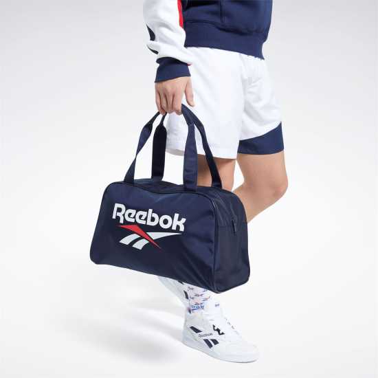 Reebok Сак Foundation Duffle Bag Unisex Вектор Нави Дамски чанти