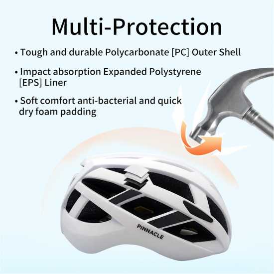 Pinnacle Mips Cyclist Helmet For Road Бяло Каски за колоездачи