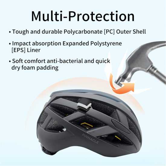 Pinnacle Mips Cyclist Helmet For Road Черно Каски за колоездачи