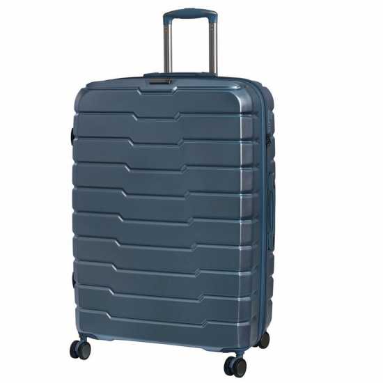 Куфар С Колелца It Luggage Prosperous 4 Wheel Trolley Suitcase Метален син Куфари и багаж