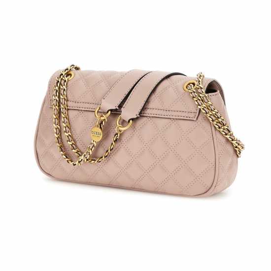 Guess Giully Convertible Cross Body Bag Розово дърво 