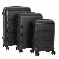 Твърд Куфар Linea Linea Monza Suitcase, Pp Hard Suitcase, Travel Luggage, (22Inch Cabine Friendly) Black Куфари и багаж