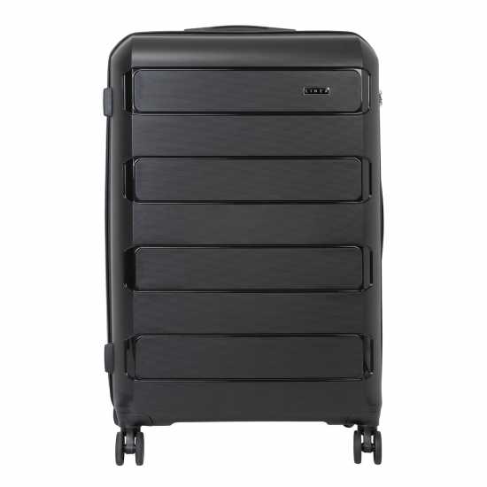 Твърд Куфар Linea Linea Monza Suitcase, Pp Hard Suitcase, Travel Luggage, (22Inch Cabine Friendly) Черно Куфари и багаж