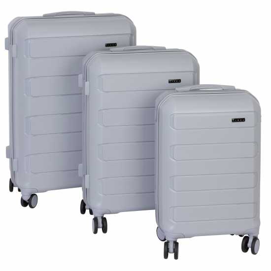 Твърд Куфар Linea Linea Monza Suitcase, Pp Hard Suitcase, Travel Luggage, (22Inch Cabine Friendly) Сребърно Куфари и багаж