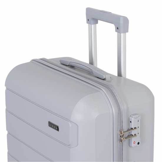 Твърд Куфар Linea Linea Monza Suitcase, Pp Hard Suitcase, Travel Luggage, (22Inch Cabine Friendly) Сребърно Куфари и багаж