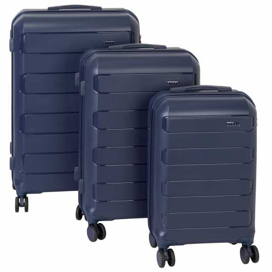 Твърд Куфар Linea Linea Monza Suitcase, Pp Hard Suitcase, Travel Luggage, (22Inch Cabine Friendly) Морска синьо Куфари и багаж