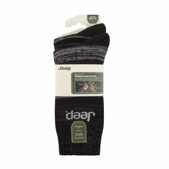 Jeep 2 Pack Thermal Boot Socks Mens  Мъжки чорапи