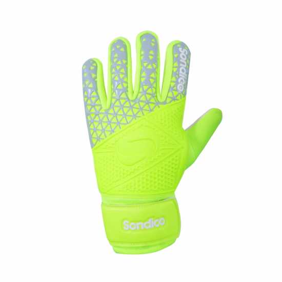 Sondico Вратарски Ръкавици Match Ladies Goalkeeper Gloves Лимон/Сиво Футболни аксесоари