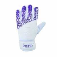 Sondico Вратарски Ръкавици Match Ladies Goalkeeper Gloves Бяло/Лилаво Футболни аксесоари