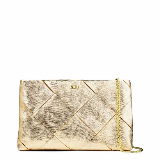 Biba Leather Woven Clutch Bag Злато Bags under 80