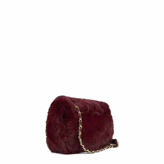 Biba Чанта За Рамо Faux Fur Shoulder Bag Виндзор Вино Bags under 80