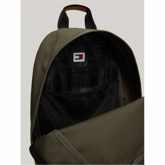 Tommy Jeans Essential Dome Flag Backpack Певтър зелено 