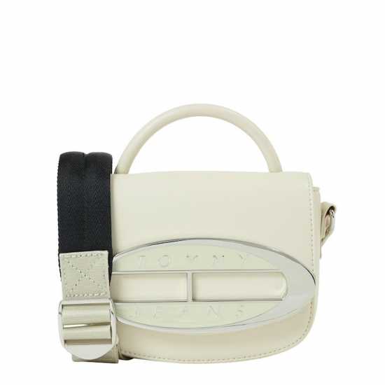 Tommy Jeans Origin Plaque Crossbody Bag Новинарска хартия 