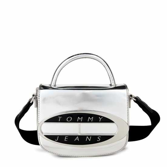 Tommy Jeans Origin Plaque Crossbody Bag Сребърно SMU 