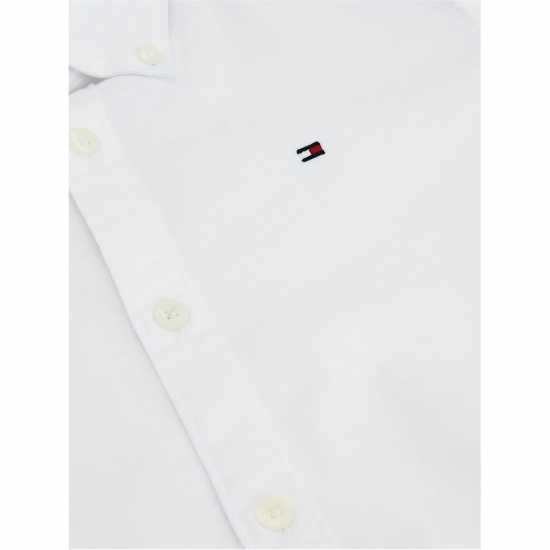 Tommy Hilfiger Boy's Oxford Long Sleeve Shirt Бял YBR 