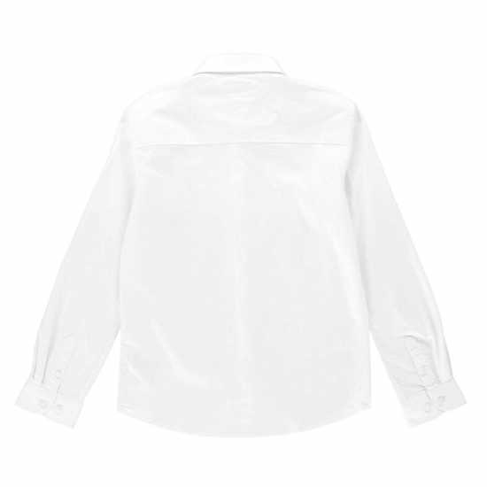 Tommy Hilfiger Boy's Oxford Long Sleeve Shirt Бял YBR 