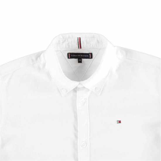 Tommy Hilfiger Boy's Oxford Long Sleeve Shirt Бял YBR 