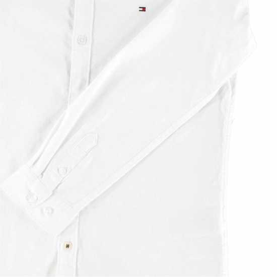 Tommy Hilfiger Boy's Oxford Long Sleeve Shirt Бял YBR 