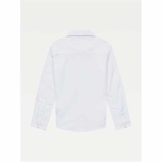 Tommy Hilfiger Boy's Oxford Long Sleeve Shirt Бял YBR 