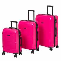 Твърд Куфар Linea Turin Hard Suitcase, Travel Luggage, Pp Suitcase (22Inch Cabin Friendly) Light Pink Куфари и багаж