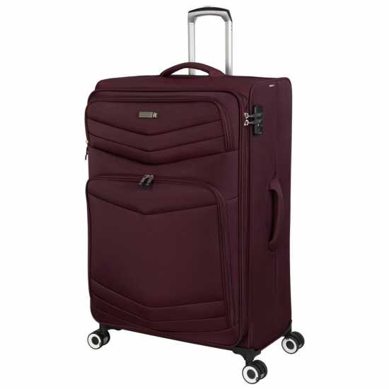 It Luggage Intrepid Soft Shell Expandable Suitcase Тъмно червено Куфари и багаж