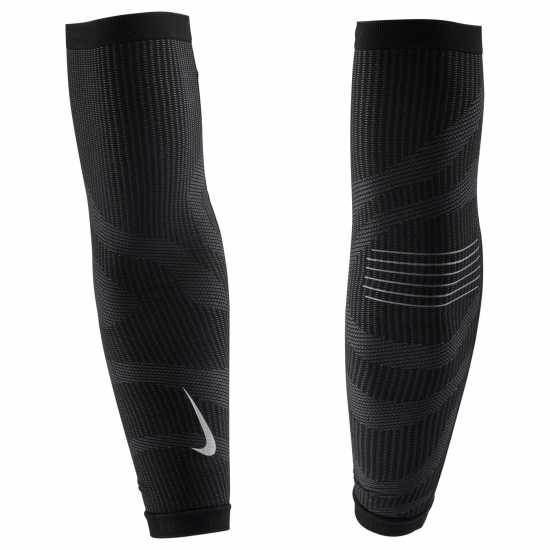 Nike Zoned Knit Arm Sleeves Черно/Димитрано сиво Портмонета и джобове за бягане