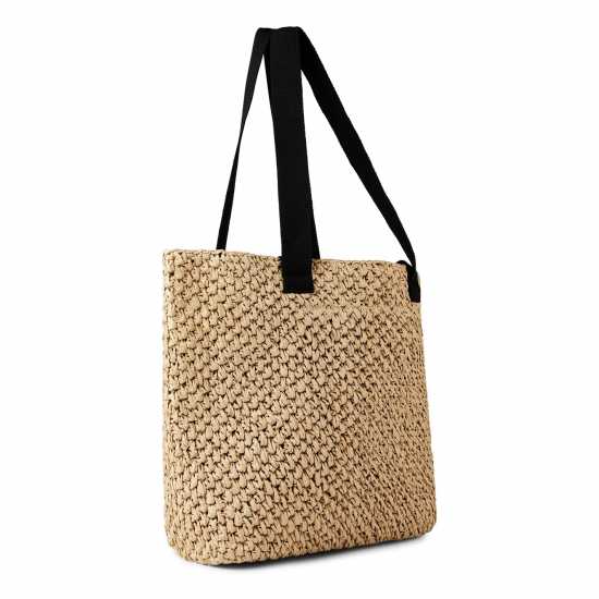 Biba Плажна Чанта Logo Beach Bag Естествено Bags under 80