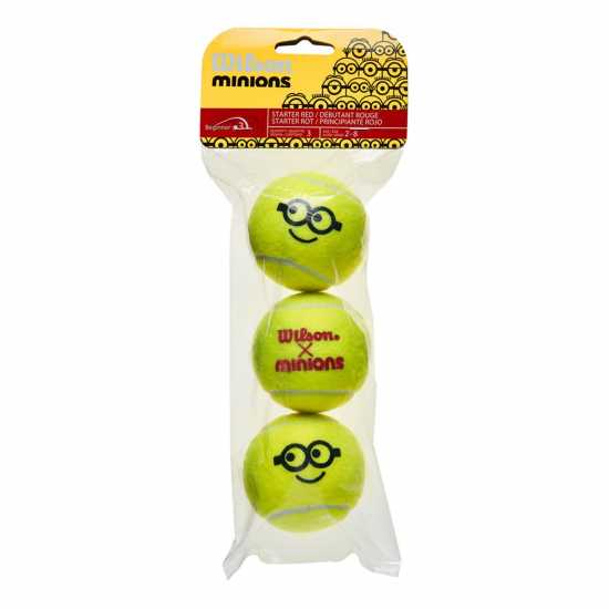 Wilson Minions Stage 3 Tball Tennis Ball Unisex Adults  Топки за тенис