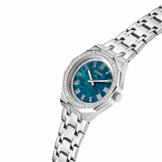 Guess Desire Watch Сребро/Синьо Часовници