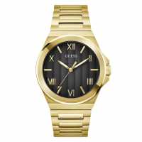 Guess Vinyl Watch Sn52 Злато/Черно Часовници