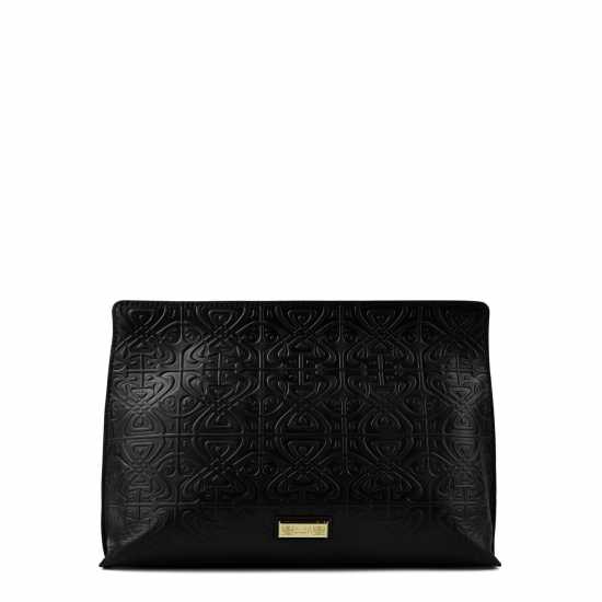 Biba Leather Filigree Embossed Clutch Bag Черно Bags under 80