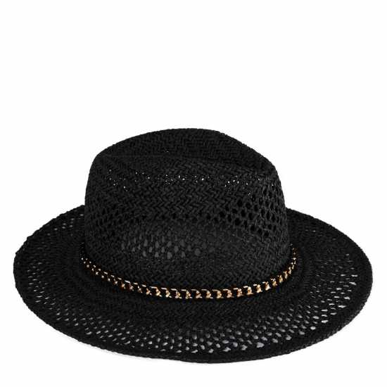 Biba Straw Fedora Hat  Шапки с козирка