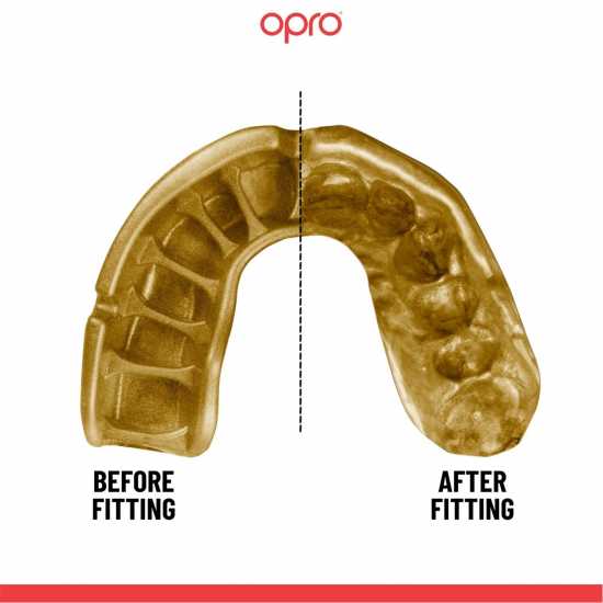 Opro Gold Self Fit 00 White/Gold Боксови протектори за уста