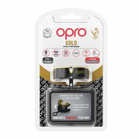 Opro Gold Self Fit 00 Black/Gold Боксови протектори за уста