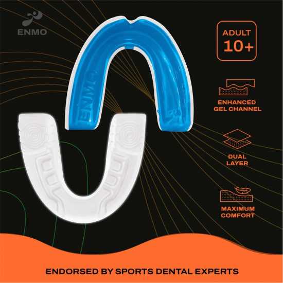 Hy-Pro Enmo Maxillagel Mouthguard Бяло/Синьо Боксови протектори за уста