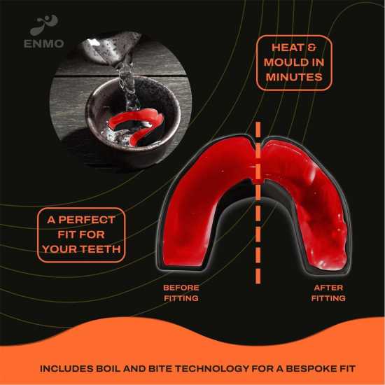 Hy-Pro Enmo Maxillagel Mouthguard Черно/Червено Боксови протектори за уста