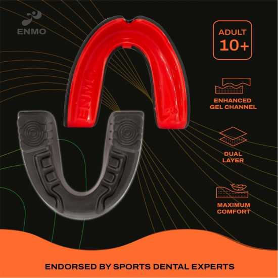 Hy-Pro Enmo Maxillagel Mouthguard Черно/Червено Боксови протектори за уста