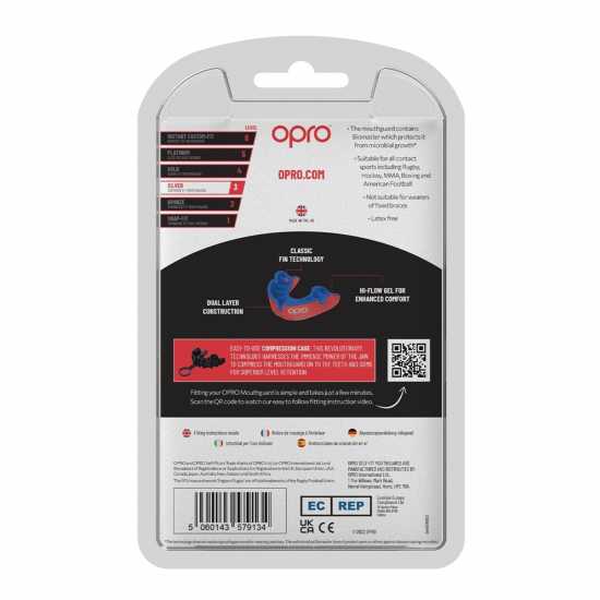 Opro Self Fit 00 Red/Dark Blue Боксови протектори за уста