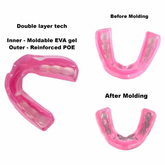 Sondico Ergo Fit Gel Mouthguard Розово Боксови протектори за уста