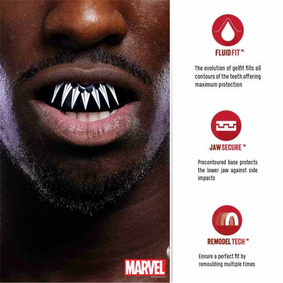 Safejawz Marvel Sports Mouthguard Черен пантера Боксови протектори за уста