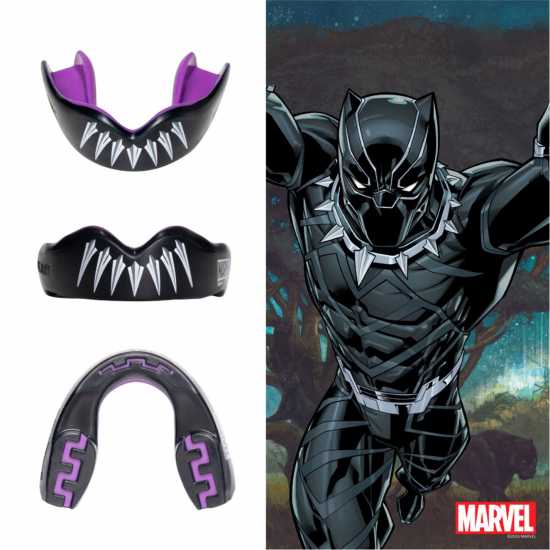 Safejawz Marvel Sports Mouthguard Черен пантера Боксови протектори за уста