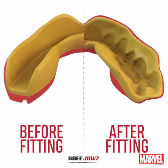 Safejawz Marvel Sports Mouthguard Желязен човек Боксови протектори за уста