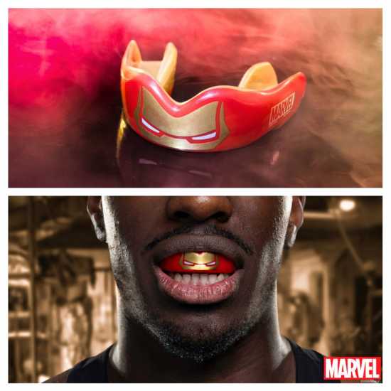 Safejawz Marvel Sports Mouthguard Желязен човек Боксови протектори за уста