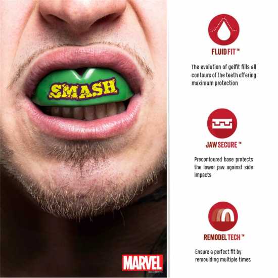 Safejawz Marvel Sports Mouthguard Халк Боксови протектори за уста