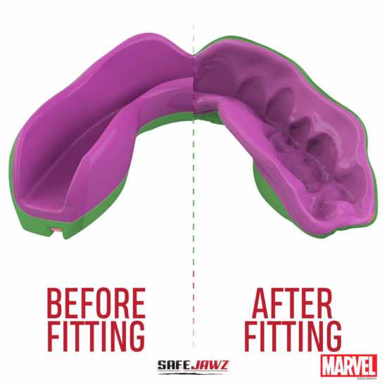 Safejawz Marvel Sports Mouthguard Халк Боксови протектори за уста